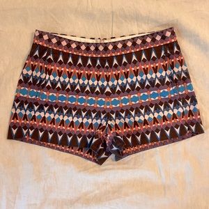 Jcrew Shorts Tribal Print size 2 EUC